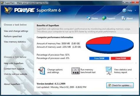 PGWARE SuperRam 2021软件截图（2）