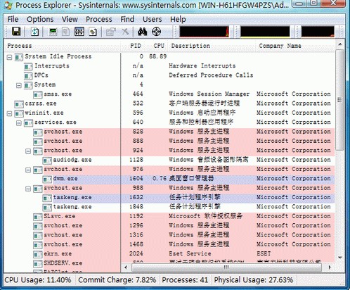 Process Explorer任务管理器 16.43软件截图（1）