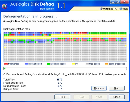 Auslogics Disk Defrag 9.3.0软件截图（1）