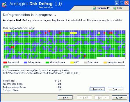 Auslogics Disk Defrag 9.3.0软件截图（4）