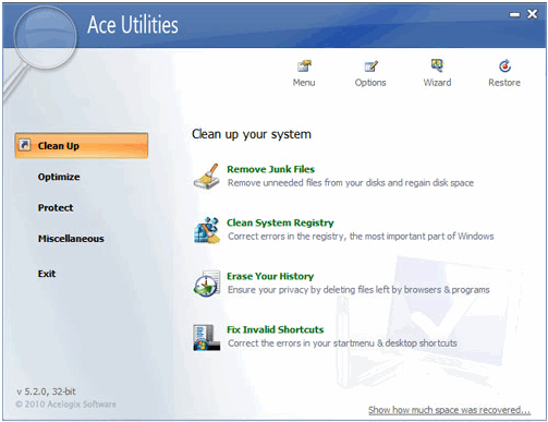 Ace Utilities 6.3.0软件截图（1）