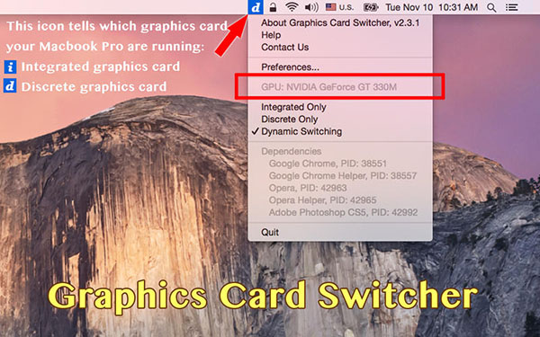 Graphics Card Switcher For Mac 2.3.1软件截图（3）