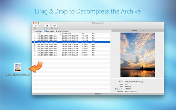 Total Unarchiver For Mac 1.0软件截图（3）