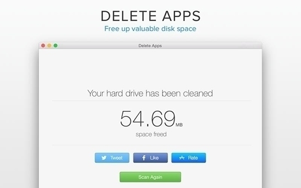 Delete Apps for Mac 1.6软件截图（1）