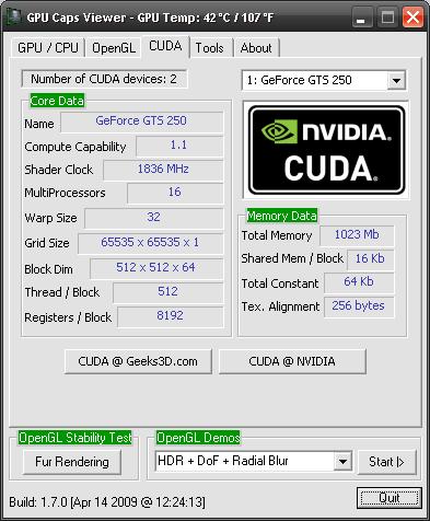 GPU Caps Viewer 1.55软件截图（1）