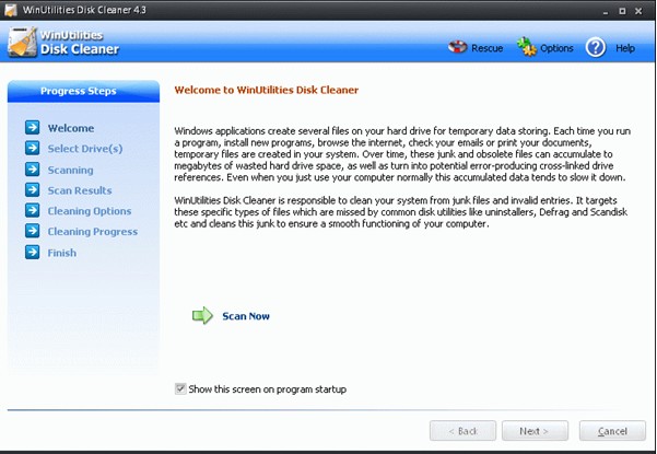 WinUtilities Free Disk Cleaner 4.3 英文版软件截图（3）