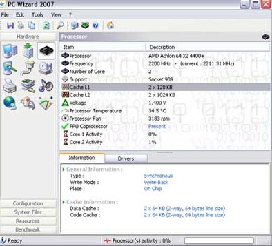 PC Wizard 2010.1.961软件截图（1）