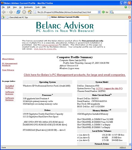 Belarc Advisor 7.2x [7.2.24.19]软件截图（1）