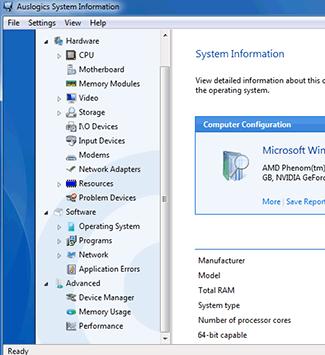 Auslogics System Information 2.0.6.55软件截图（1）