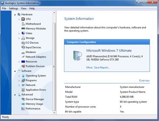 Auslogics System Information 2.0.6.55软件截图（6）