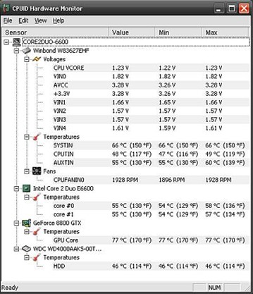 HWMonitor 32-bit 1.17软件截图（2）