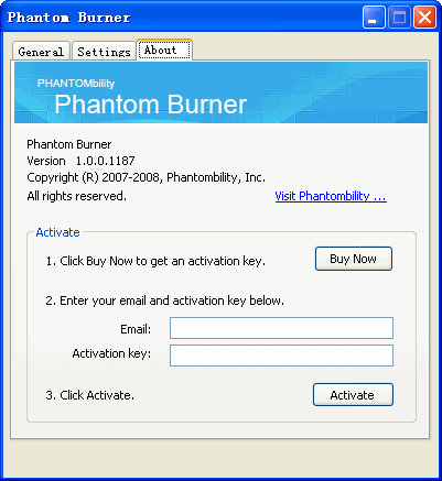 Phantom Burner 1.5.2软件截图（1）