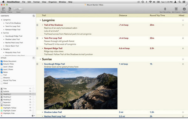 Omnioutliner pro 4 For Mac 4.6.1软件截图（2）