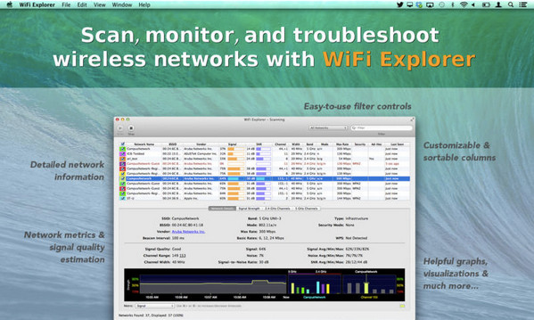 WiFi Explorer For Mac 2.1.1软件截图（1）