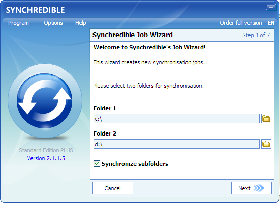 Synchredible 7.1.0软件截图（1）