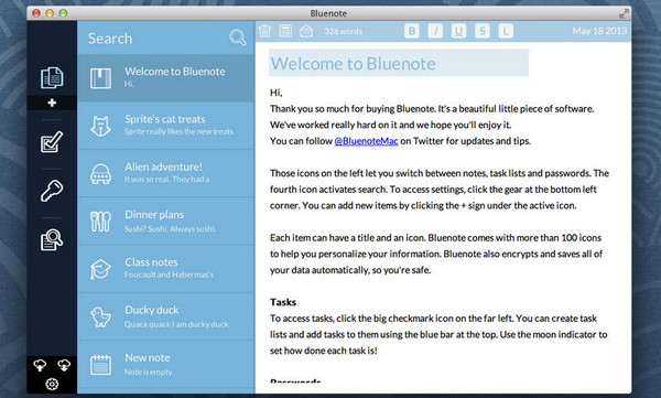 Bluenote For Mac 1.31软件截图（2）