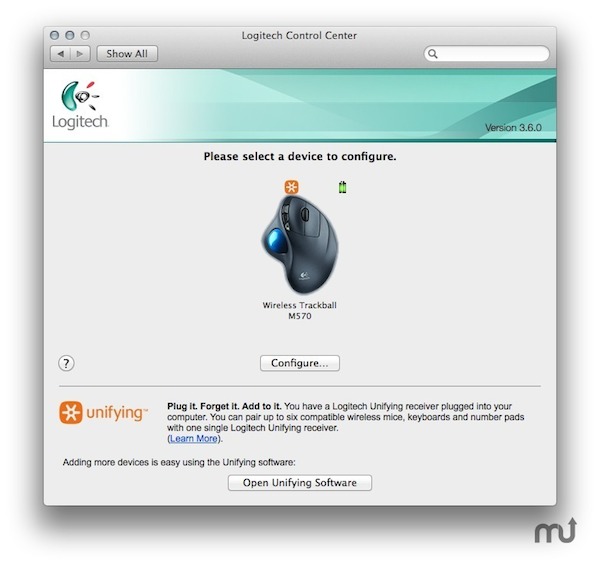 Logitech Control Center for Mac 3.9.4软件截图（2）