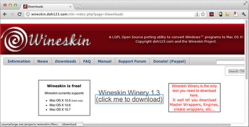 Wineskin For Mac 2.5.8软件截图（1）