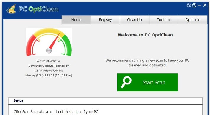 Seguro PC OptiClean系统优化软件 5.3.1软件截图（1）