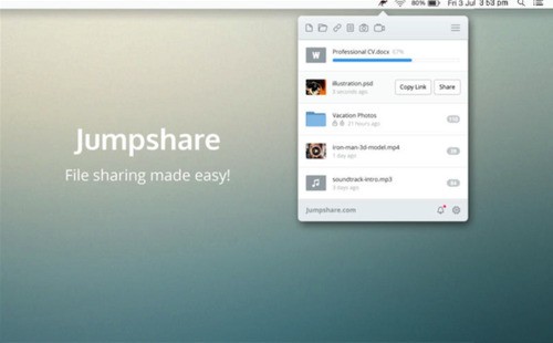 Jumpshare for Mac 2.5软件截图（3）