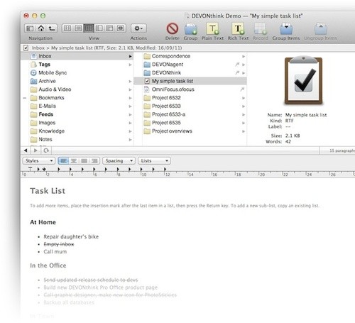 DEVONthink Pro for mac 3.0软件截图（1）