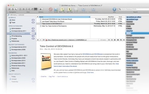 DEVONthink Pro for mac 3.0软件截图（3）