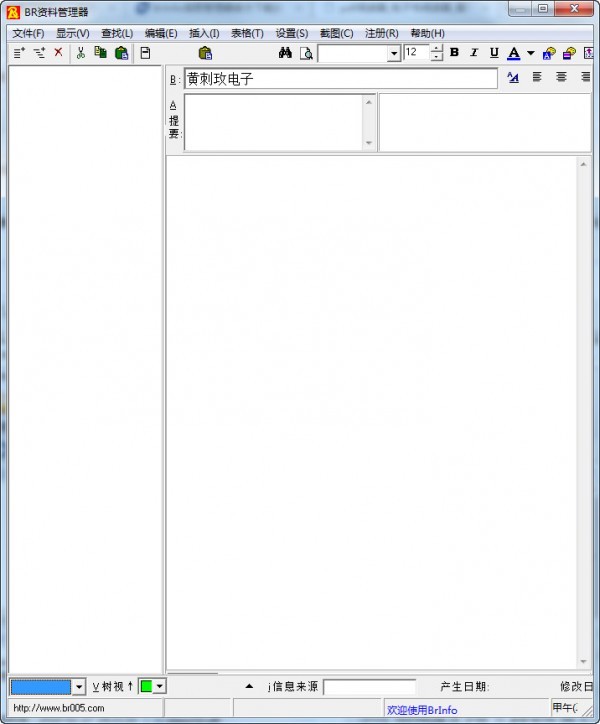 BrInfo信息管理器 2.06软件截图（1）