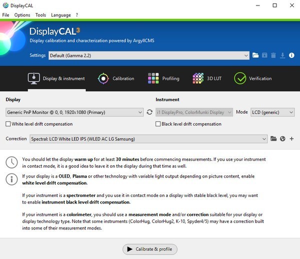 DisplayCAL显示器校色软件 3.8.9软件截图（1）