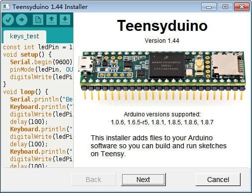 Teensyduino(烧录软件) 1.44官方版软件截图（1）