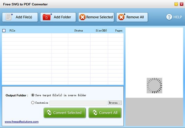 Free SVG to PDF Converter文件格式转换工具 1.0软件截图（1）