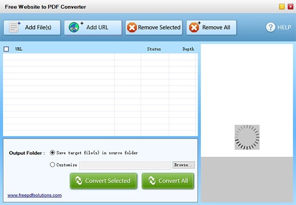 Free Website to PDF Converter文件格式转换软件 1.0软件截图（1）