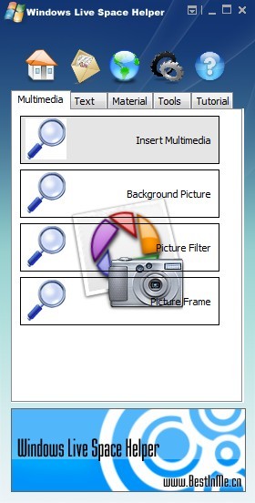 Windows Live Space Helper 2.10软件截图（1）