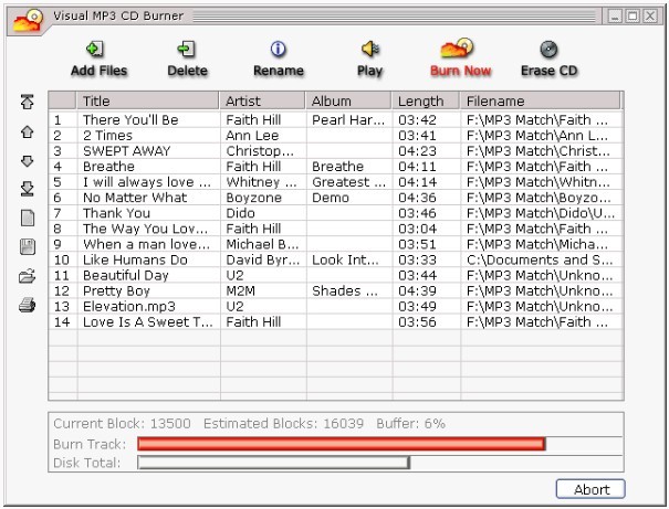 Visual MP3 CD 1.3.2软件截图（1）