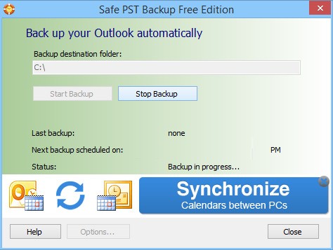 Safe PST Backup 2.81.0649软件截图（1）