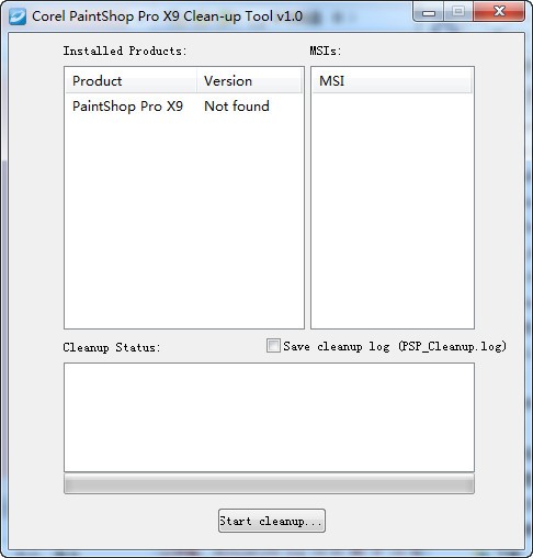 PaintShopX9清理工具软件截图（1）