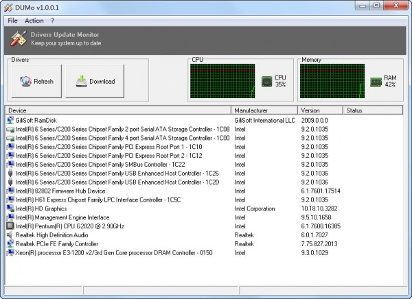 DUMo驱动更新检测工具 2.25软件截图（1）
