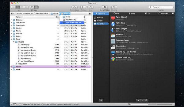 Transmit For Mac 4.4.11软件截图（1）