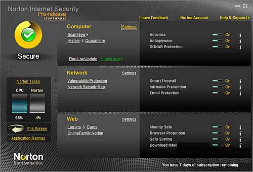 Norton Internet Security 17.0软件截图（1）