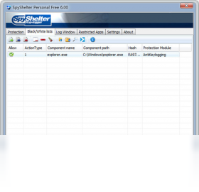 SpyShelter Personal Free 6.0软件截图（1）