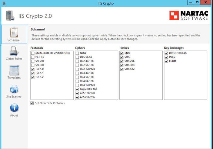 IIS Crypto(iis服务器安全管理工具) 2.0 正式版软件截图（1）