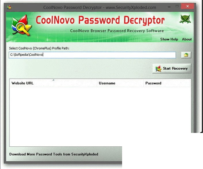 Cool Novo Password Decryptor 2.0 正式版软件截图（1）