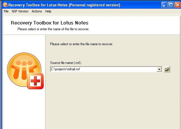 Recovery Toolbox for Lotus Notes 2.1.3软件截图（1）