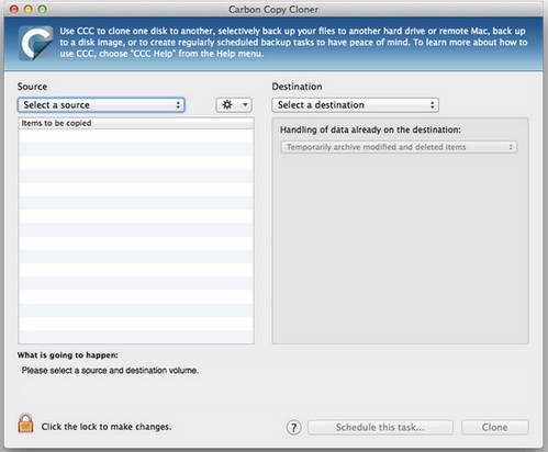 Carbon Copy Cloner 5.1.8 正式版软件截图（1）
