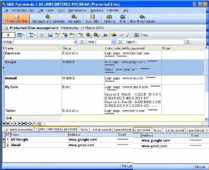 MSD Passwords 1.00软件截图（1）