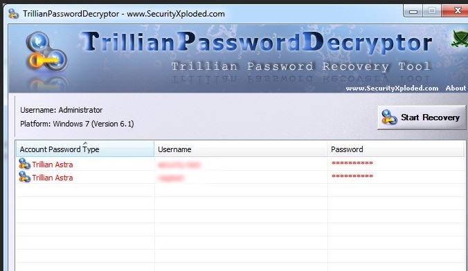 Trillian Password Decryptor 4.0正式版软件截图（1）