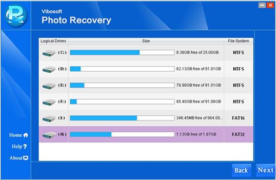 Vibosoft Photo Recovery 3.0.0软件截图（2）