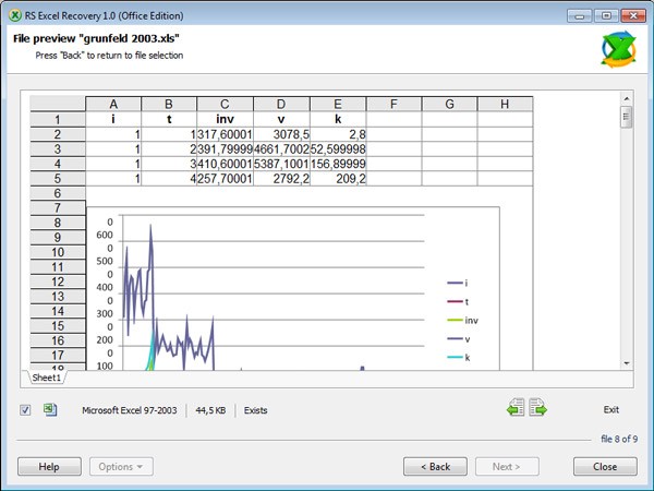 RS Excel Recovery 2.6软件截图（2）