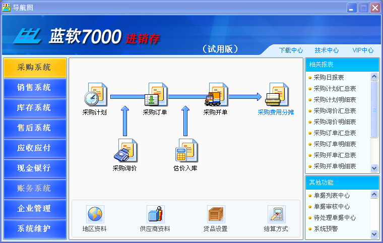 蓝软7000进销存财务一体化 3.91软件截图（7）