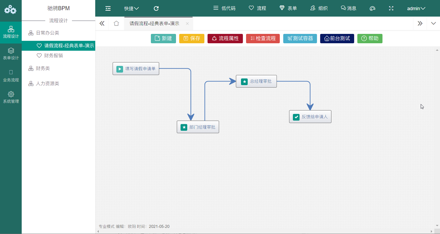 驰骋工作流引擎JFlow 4.2软件截图（3）