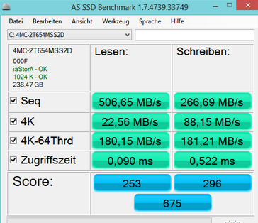 AS SSD Benchmark固态硬盘测速工具 2.0.7316软件截图（2）